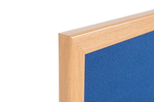 Earth Prime Felt Noticeboard 180x120cm Blue Oak MDF Frame FB8543233