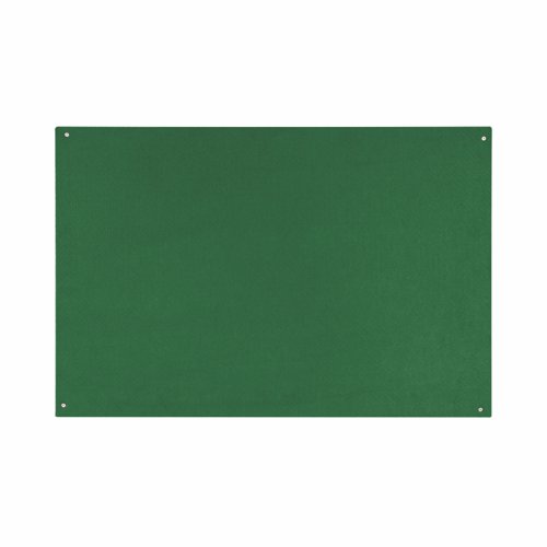 Bi-Office Unframed Felt Notice Board; Green Felt Surface; Aluminium Frame; 1800x1200mm