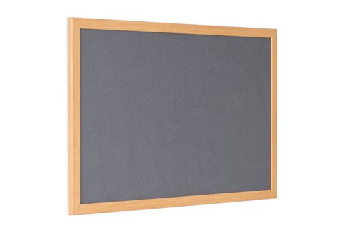 Earth Prime Felt Noticeboard 240x120cm Grey Oak MDF Frame FB8642233