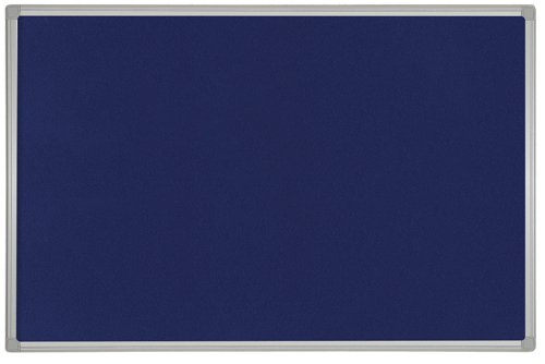 Bi-Office Maya Felt Noticeboard Plastic Frame 240x120cm Blue FB8643186