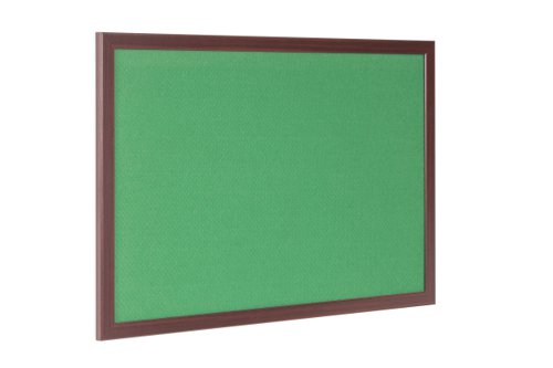 Bi-Office Earth-It Green Felt Noticeboard Cherry Wood Frame 2400x1200mm - FB8644653 69035BS Buy online at Office 5Star or contact us Tel 01594 810081 for assistance