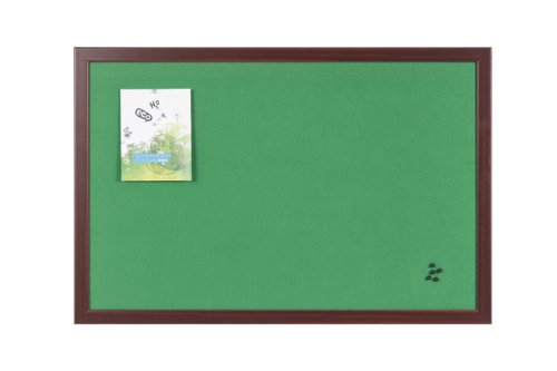 Bi-Office Earth-It Green Felt Noticeboard Cherry Wood Frame 2400x1200mm - FB8644653 69035BS Buy online at Office 5Star or contact us Tel 01594 810081 for assistance