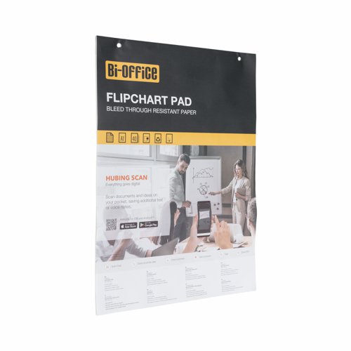 Bi-Office Gridded Flipchart Pad 40 Sheet A1 (Pack of 5) FFL012301 BQ55301 Buy online at Office 5Star or contact us Tel 01594 810081 for assistance