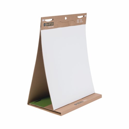 Bi-Office Earth-it Recycled Table Top Flipchart Pad Self Stick A1 20 Sheets (Pack 6) - FL1420403