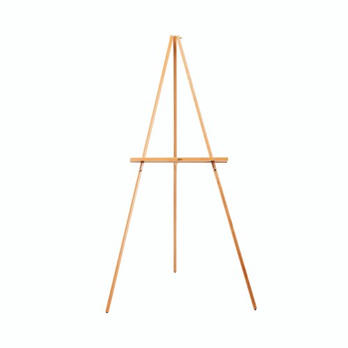 Bi-Office Oak Freestanding Display Easel; Height Adjustable; Oak Structure; 550x1600mm