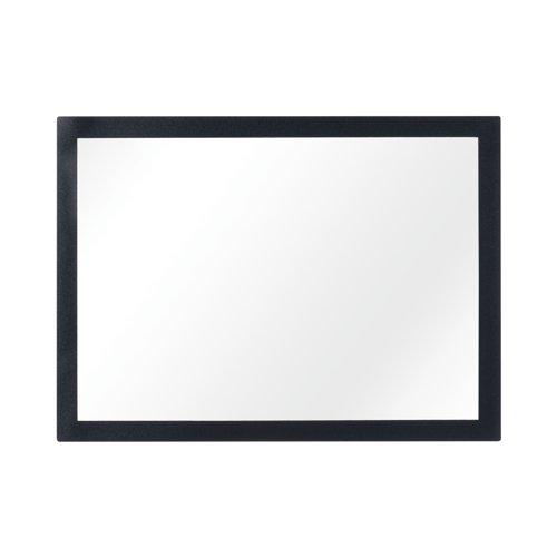 Bi-Office Document Holder Black Framed, A4 Poster Size, Magnetic, Pack of 5