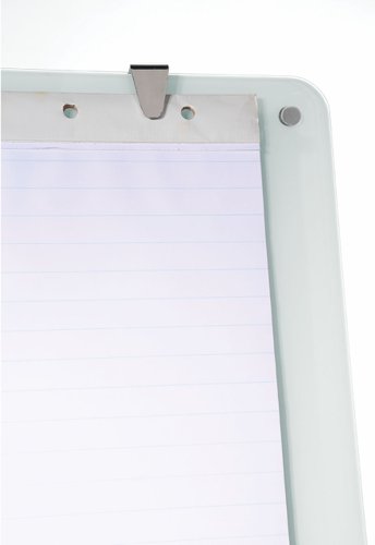 Glass Magnetic Drywipe Flipchart Easel 700x1000mm With FiveStar Base And Lockable Castors Flipchart Easel DW9464