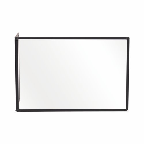 Bi-Office Duo Glass Board 600mm  900x600Blk Alu Frm