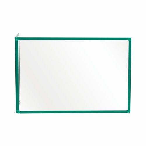 Bi-Office Duo Glass Board 600mm  900x600 Green Alu Frm