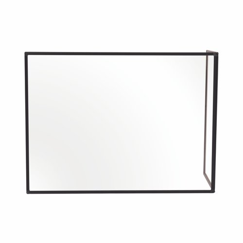 Bi-Office Duo Glass Board 900mm  1200x900 Blk Alu Frm