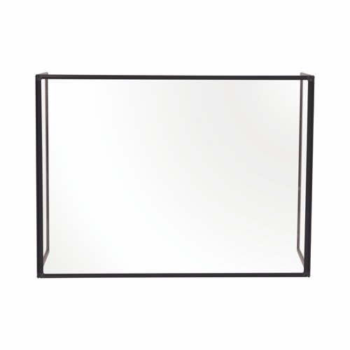 Bi-Office Trio Glass Board 900mm 1200x900Bk Alu Frm
