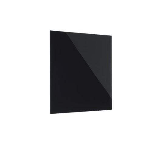 Bi-Office Magnetic Glass Whiteboard Memo Tile 480x480mm Black - GL150201
