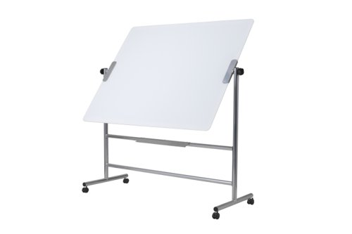 Bi-Office Revolving Double Sided Magnetic Glass Whiteboard 1500x1200mm - GQR0450  45683BS
