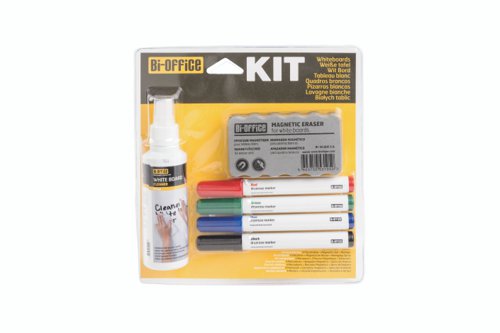 Bi-Office Drywipe Non-Magnetic Whiteboard Kit KT0707