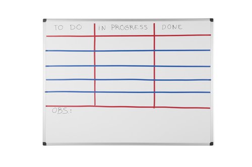 Bi-Office Magnetic Planning Kit For Use on Metal Surfaces and Magnetic Whiteboards KT1717 Bi-Silque