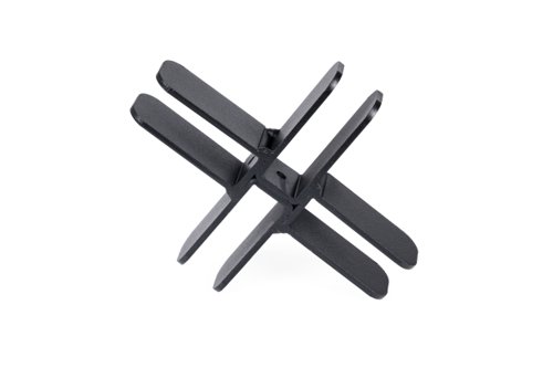 Archyi Sculpo Board ''X'' Shape Connector; Black Colour; 13x3x15cm