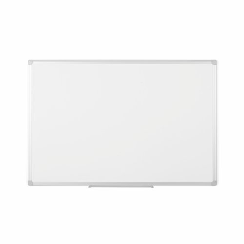 Bi-Office Earth-It Non Magnetic Melamine Whiteboard Aluminium Frame 900x600mm - MA0300790