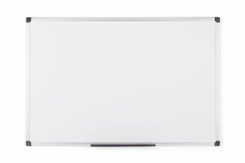 Langstane Magnetic Steel Drywipe Board (with pen tray) 900x600mm White MA0307170