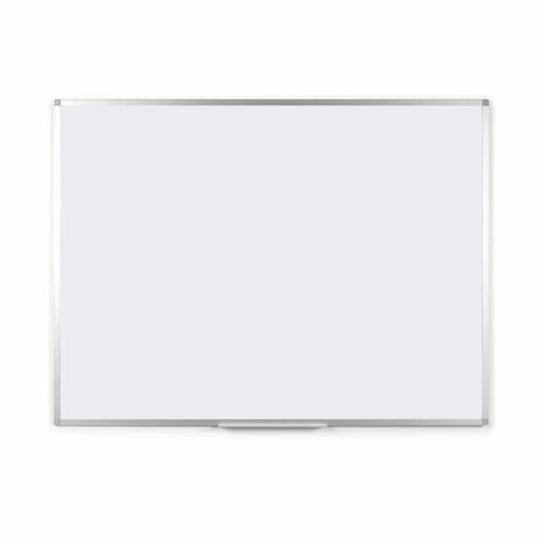 Bi-Office Ayda Whiteboard; Lacquered Steel Magnetic Dry Wipe Surface; Aluminium Frame; 90x60cm