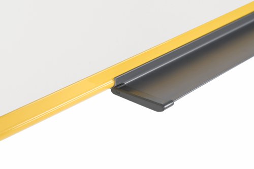 Bi-Office Ultrabrite Magnetic Lacquered Steel Whiteboard Yellow Aluminium Frame 1200x900mm MA0515177 Bi-Silque