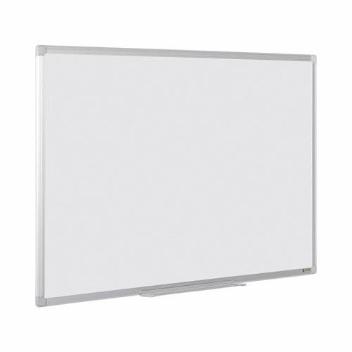 Bi-Office Earth-It Non Magnetic Melamine Whiteboard Aluminium Frame 2400x1200mm - MA2100790