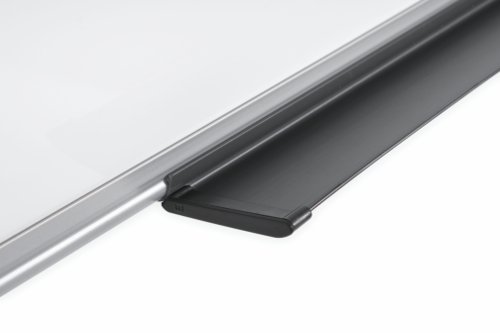 Bi-Office Maya Magnetic Melamine Whiteboard Grey Plastic Frame 600x450mm - MB0407186 Drywipe Boards 45886BS