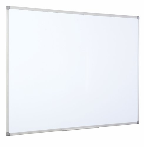 Bi-Office Maya Non Magnetic Melamine Whiteboard Grey Plastic Frame 600x900mm - MB0712186