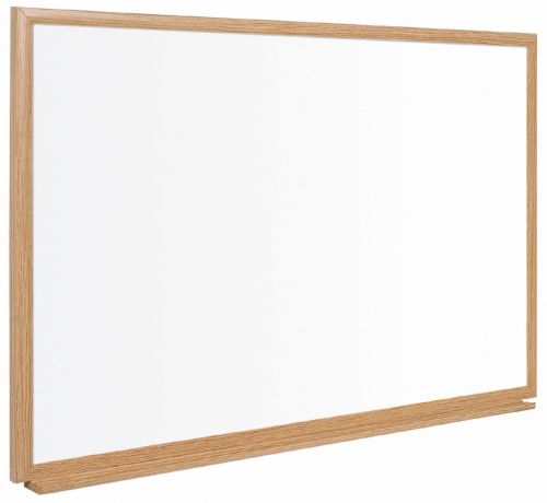 Bi-Office Earth-It Drywipe 180x120cm oak Exec 22 mm frm