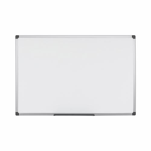 Bi-Office Maya Magnetic Melamine Whiteboard Grey Plastic Frame 2400x1200mm - MB8606186