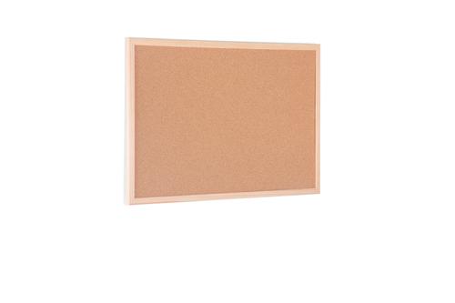 Bi-Office Cork Noticeboard Pine Wood Frame 400x300mm - MC010012010 49134BS Buy online at Office 5Star or contact us Tel 01594 810081 for assistance