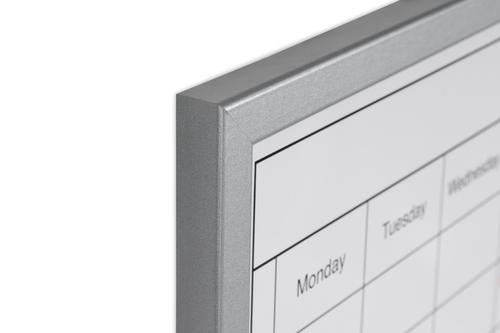 Bi-Office Magnetic Weekly Planner Whiteboard Grey Frame 60x40cm MM03000839