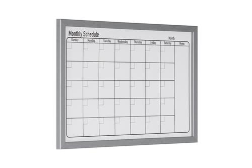 Bi-Office Magnetic Monthly Planner Whiteboard Grey Frame 60x40cm MM03062839