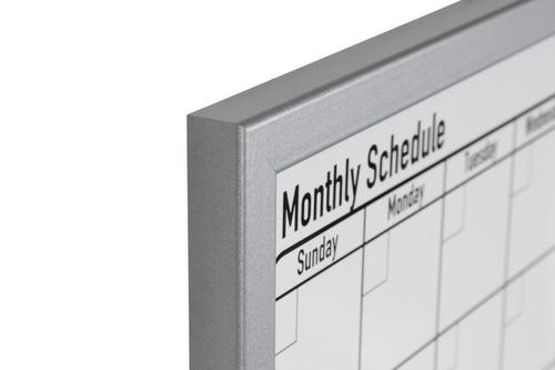 Bi-Office Magnetic Monthly Planner Whiteboard Grey Frame 60x40cm MM03062839