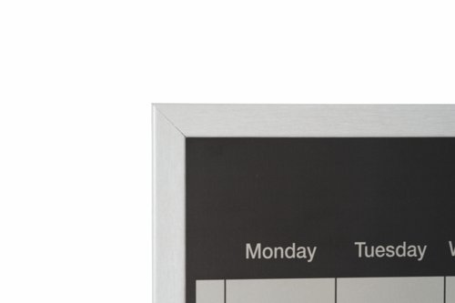 Bi-Office Magnetic Weekly Silver Finish Planner Grey Frame 60x40cm MM03108529