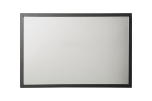 Bi-Office Silver Finish Magnetic Board Black Frame 60x45cm MM04100169