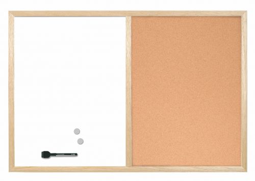 Bi-Office Cork/Write On Wipe Off Board 600x400mm MX03001010