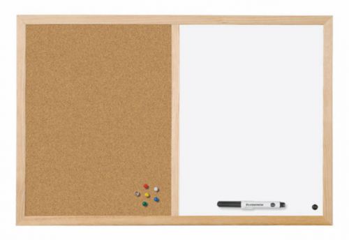 Bi-Office Cork and Drywipe Combination Board 600x400mm MX03001010