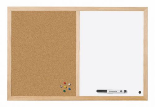 Bi-Office Cork and Drywipe Combination Board 900x600mm MX07001010
