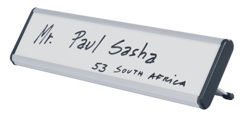 Bi-Office NPL01011 Drywipe Desk Nameplate