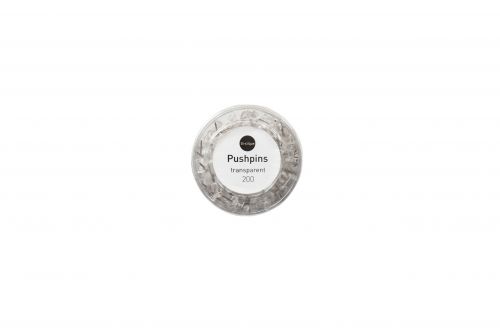 Bi-Office Push Pins Transparent (Pack 200) - PI0326