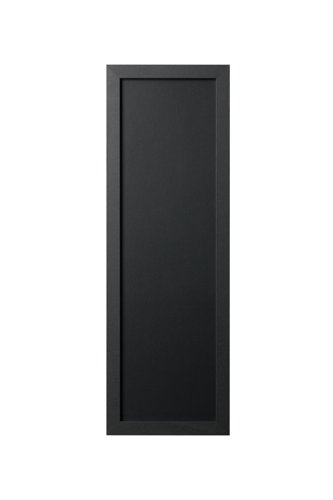 Bi-Office Essentials Chalkboard - 200 x 600 mm - Non-Magnetic Surface, Black MDF Frame