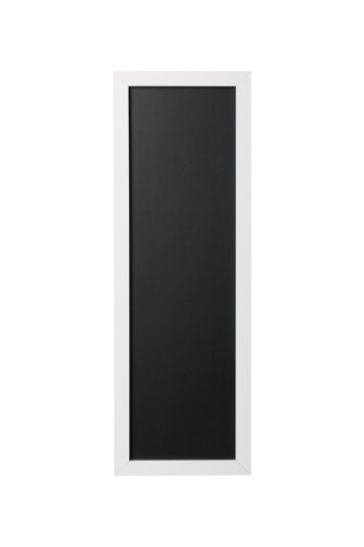 Bi-Office Essentials Chalkboard - 200 x 600 mm - Non-Magnetic Surface, White MDF Frame