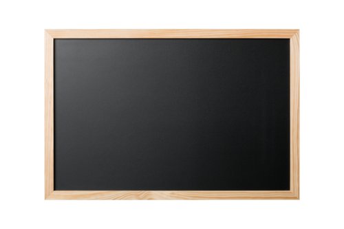 Bi-Office Essentials Chalkboard - 400 x 600 mm - Non-Magnetic Surface, Natural Pine Frame