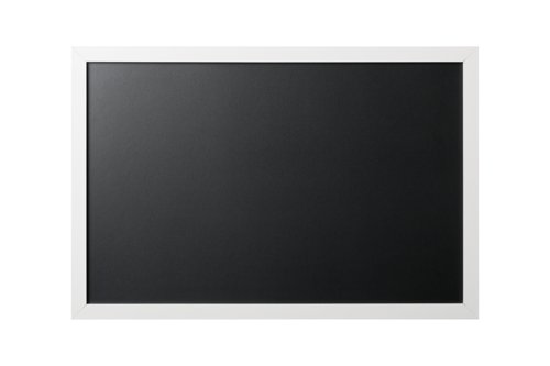 Bi-Office Essentials Chalkboard - 400 x 600 mm - Non-Magnetic Surface, White MDF Frame