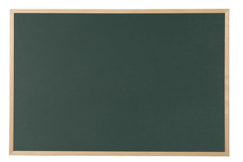 Bi-Office Basic Chalkboard - 800 x 600 mm - Green Non-Magnetic Surface, Natural Pine Frame