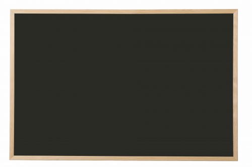 Bi-Office Chalkboard Black Pine Frame 900x600mm