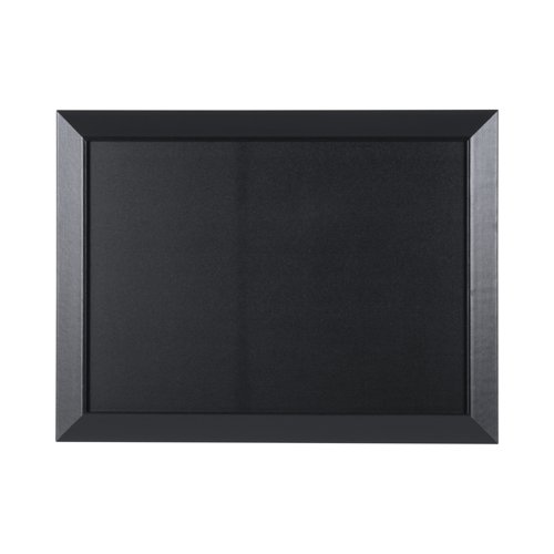 Bi-Office Kamashi Chalkboard - 900 x 600 mm - Non-Magnetic Surface, Black MDF Frame