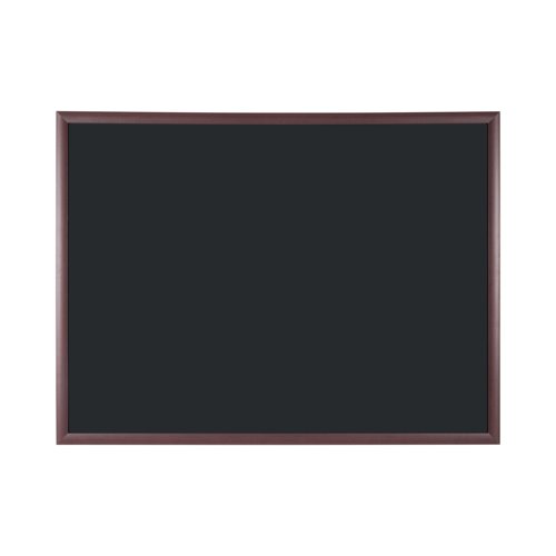 Bi-Office Transitional Chalkboard - 1200 x 900 mm - Non-Magnetic Surface, Cherry MDF Frame