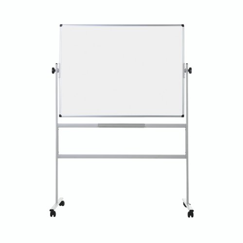 Bi-Office Revolving Whiteboard Lacquered Steel Surface 120x90cm QR0203