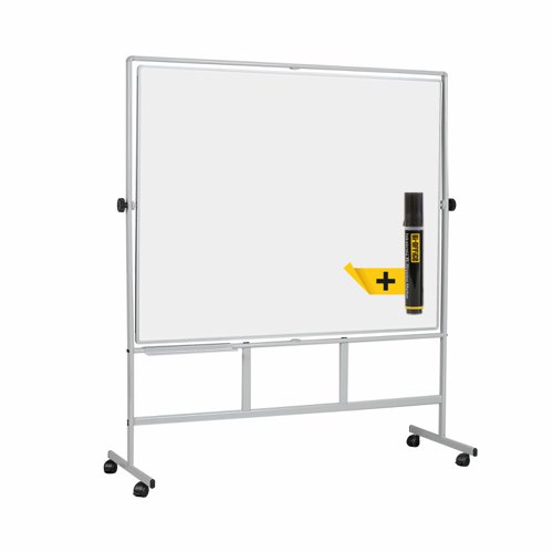 Bi-Office Revolver Plus Whiteboard Lacquered Steel Surface 120x120cm QR3303 | Bi-Silque